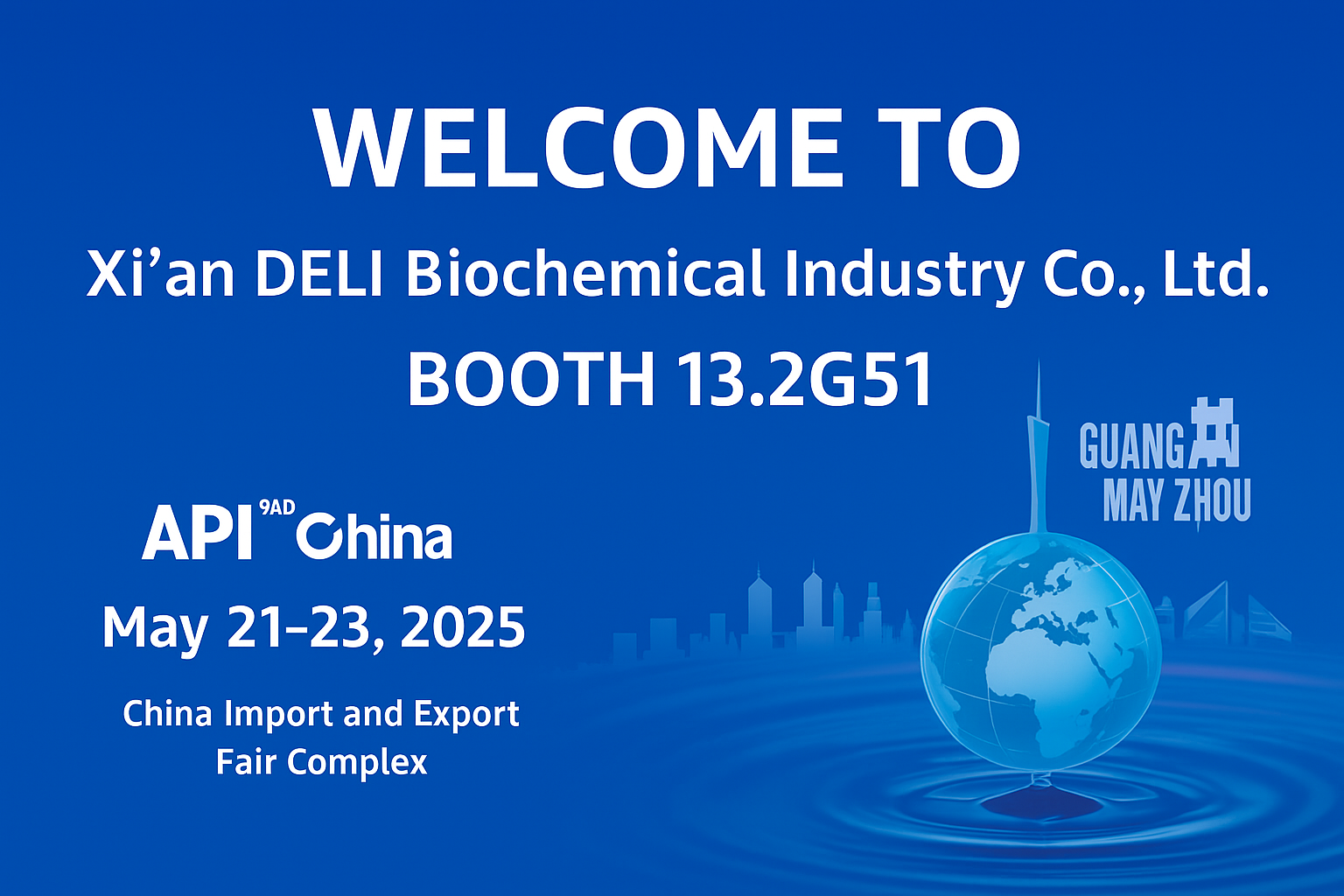 Xi'an Deli Biochemical لعرضها في API 92 في Guangzhou