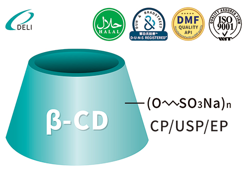 SBECD سلفوبوتيل سيكلودكسترين الصوديوم 182410-00-0